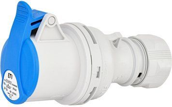Розетка кабельная ES-1632 16A, 230V, 2P+PE IP44 ETI 4482000 4482000 фото