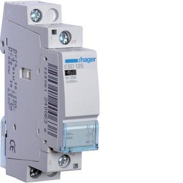 Контактор 25A, 1НО, 24В, Hager ESD125 ESD125 фото