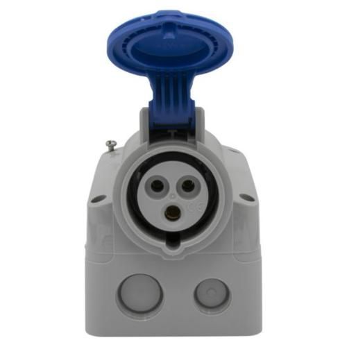 Розетка накладная 16A 2К+З 230В IP44 P17 Tempra Pro 555154 555154 фото