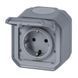 Розетка з заземленням накладна сіра IP55 Plexo Legrand 069733L 069733L фото 2