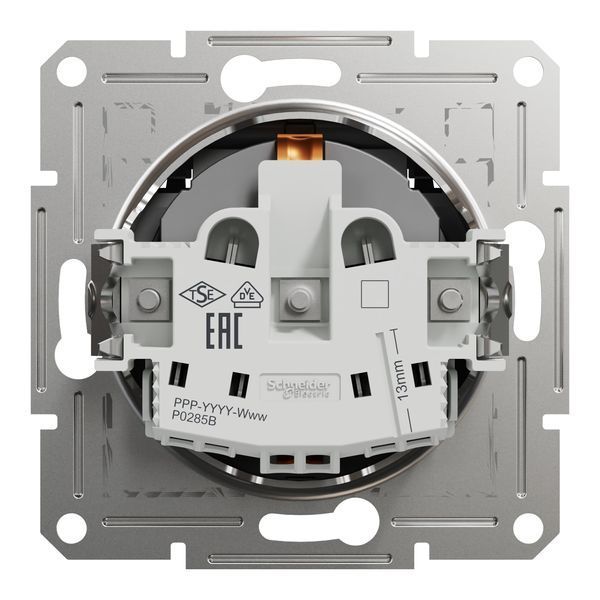 Розетка з з/к та кришкою антрацит Asfora Schneider Electric EPH3100171 EPH3100171 фото