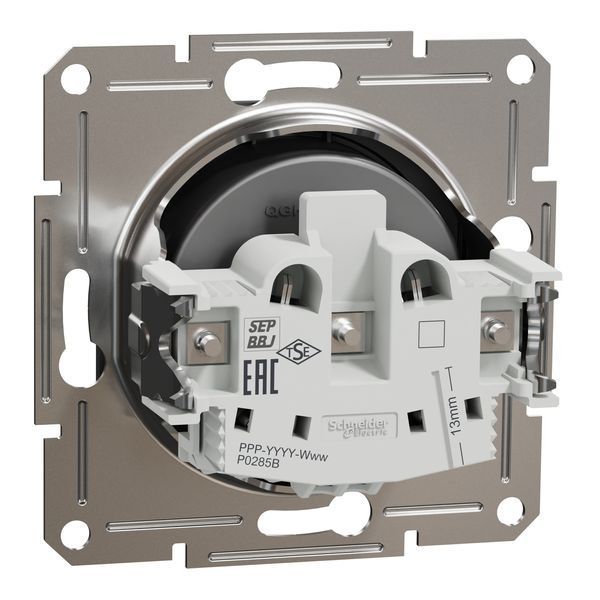 Розетка без заземлення антрацит Asfora Schneider Electric EPH3000171 EPH3000171 фото