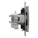 Розетка без заземлення антрацит Asfora Schneider Electric EPH3000171 EPH3000171 фото 5