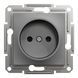 Розетка без заземлення антрацит Asfora Schneider Electric EPH3000171 EPH3000171 фото 2
