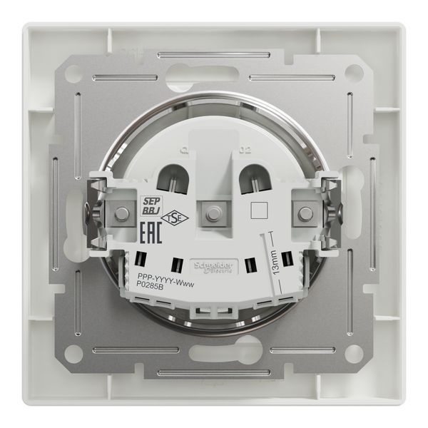 Розетка без заземления белая Asfora Schneider Electric EPH3000121 EPH3000121 фото