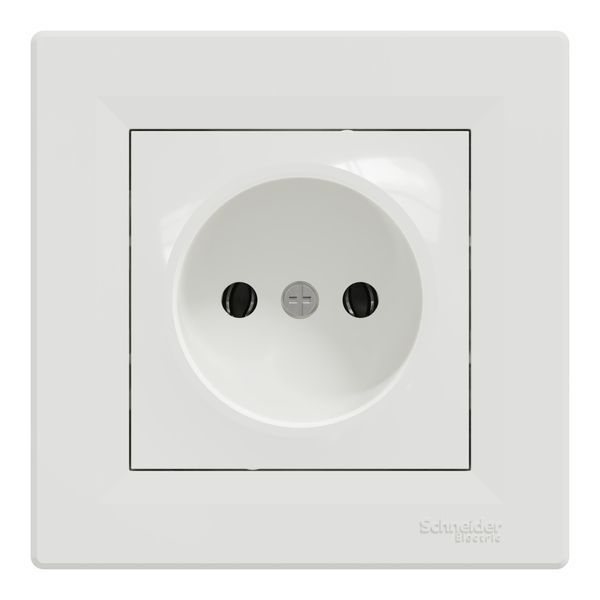 Розетка без заземления белая Asfora Schneider Electric EPH3000121 EPH3000121 фото