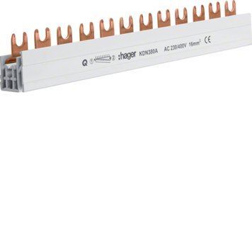 Шина фазна 3P 16мм&sup2; 12M Hager KDN380A KDN380A фото