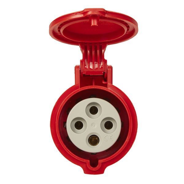 Розетка пряма 32A 3К+З 415В IP44 P17 Tempra Pro 555218 555218 фото