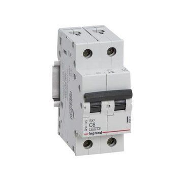 Автоматичний вимикач 2 полюси 6А C 4.5kA Rx3 Legrand 419694 419694 фото