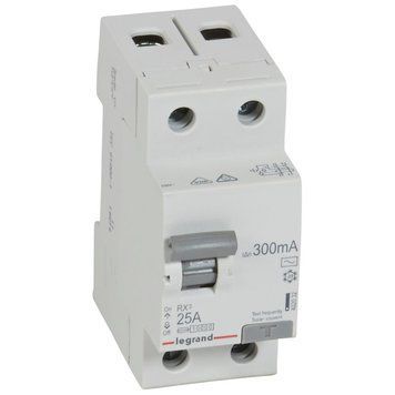 Реле диференційне Rx3 2 полюси 25A 300mA тип AC 6kA Legrand 402032 402032 фото