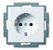 20 EUC-94-507 Розетка с заземлением ABB Basic55 белая 2CKA002011A3855 2CKA002011A3855 фото 1
