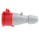 Розетка прямая 32A 3К+Н+З 415В IP44 P17 Tempra Pro 555219 555219 фото 2