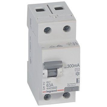 Реле диференційне Rx3 2 полюси 63A 300mA тип AC 6kA Legrand 402034 402034 фото