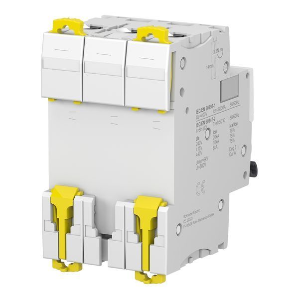 Автоматический выключатель Acti9 iC60N 3 полюса 6А C 6kA Schneider Electric A9F79306 A9F79306 фото