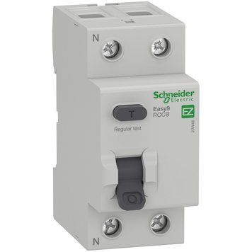 Пристрій захисного відключення Easy9 2 полюси 63A 300mA тип AC 4,5kA Schneider Electric EZ9R64263 EZ9R64263 фото