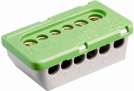 Клеммная колодка PE 3x16мм&sup2;+3x6мм&sup2;, 100А ABB 1SPE007715F0741 1SPE007715F0741 фото