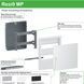 Щит Resi9 MP 4 модулі врізний сірі двері Schneider Electric MIP22104T MIP22104T фото 2