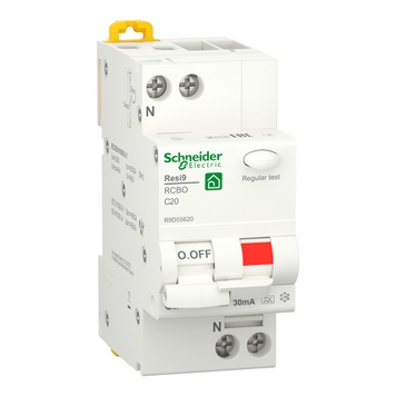 Диф. автомат Resi9 1P+N 20A 30mA C тип A 6kA Schneider Electric R9D55620 R9D55620 фото