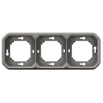 Рамка-супорт 3-постовая серая IP55 Plexo Legrand 069687L 069687L фото