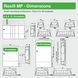 Щит Resi9 MP 6 модулів врізний білі двері Schneider Electric MIP22106 MIP22106 фото 3