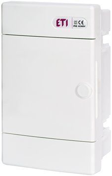 Щит 4 модулі ECM4PO внутрішній білі двері ETI 1100143 1100304 фото