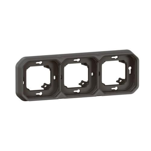 Рамка-супорт 3-постовая антрацит IP55 Plexo Legrand 069608L 069608L фото