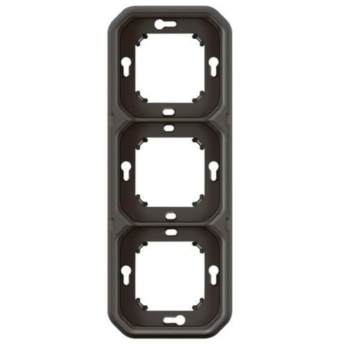Рамка-супорт 3-постовая антрацит IP55 Plexo Legrand 069608L 069608L фото