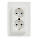 Розетка двойная с заземлением двойная Asfora Schneider Electric EPH9900121 EPH9900121 фото 2