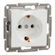 Розетка с з/к без рамки белая Asfora Schneider Electric EPH2970121 EPH2970121 фото 1