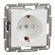 Розетка с з/к и шторками без рамки белая Asfora Schneider Electric EPH2970221 EPH2970221 фото 1