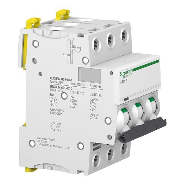 Автоматический выключатель Acti9 iC60N 3 полюса 40А C 6kA Schneider Electric A9F79340 A9F79340 фото