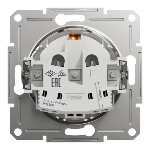 Розетка з з/к і кришкою без рамки біла Asfora Schneider Electric EPH3170121 EPH3170121 фото