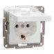 Розетка з з/к і кришкою без рамки біла Asfora Schneider Electric EPH3170121 EPH3170121 фото 1