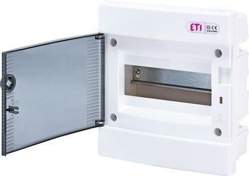 Щит 8 модулів ECM8PT внутрішній прозорі двері ETI 1101010 1101010 фото