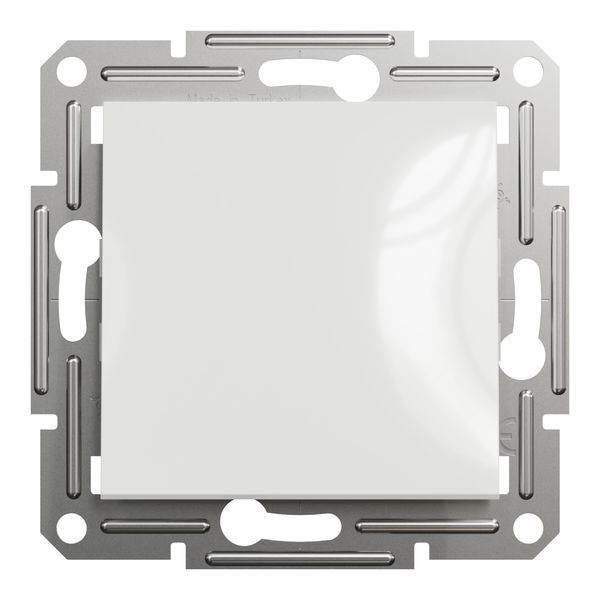 Вимикач 1-клавішний без рамки білий Asfora Schneider Electric EPH0170121 EPH0170121 фото