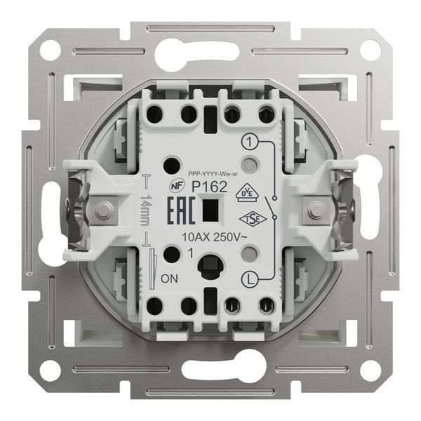 Вимикач 1-клавішний без рамки білий Asfora Schneider Electric EPH0170121 EPH0170121 фото