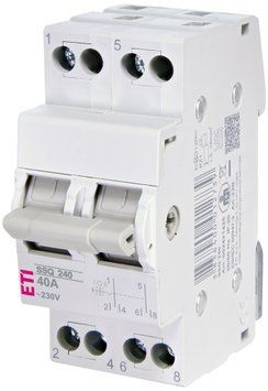 Перемикач навантаження SSQ 240 "1-0-2", 2p 40A ETI 2421425 2421425 фото