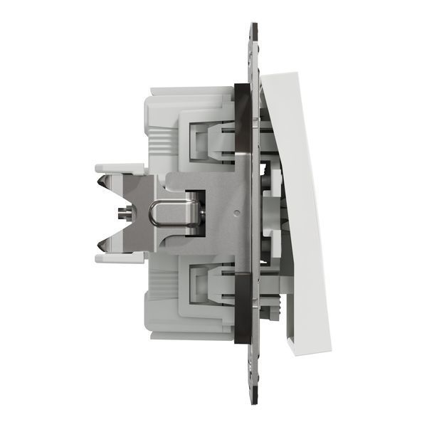 Переключатель 1-клавишный без рамки белый Asfora Schneider Electric EPH0470121 EPH0470121 фото