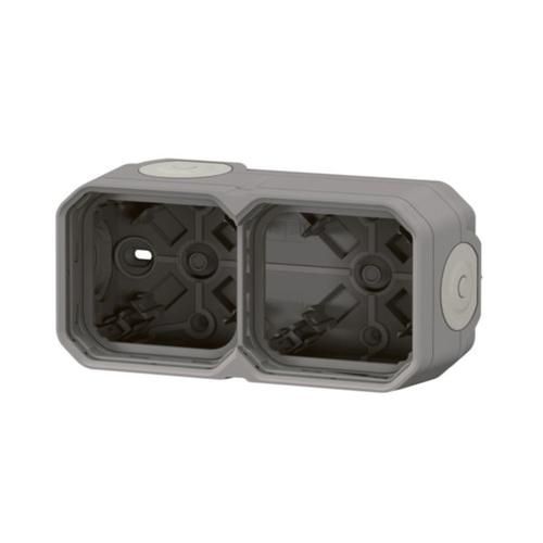Коробка накладна 2-постова сіра IP55 Plexo Legrand 069672L 069672L фото