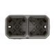 Коробка накладна 2-постова сіра IP55 Plexo Legrand 069672L 069672L фото 3