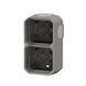 Коробка накладна 2-постова сіра IP55 Plexo Legrand 069672L 069672L фото 5