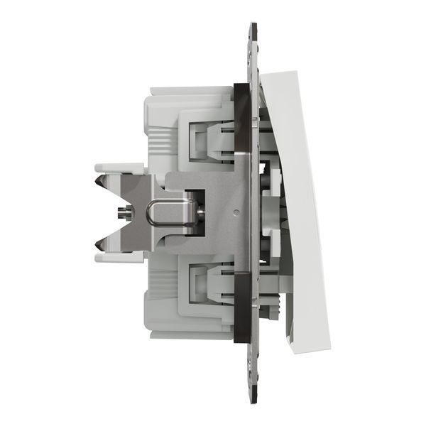 Вимикач 2-клавішний без рамки білий Asfora Schneider Electric EPH0370121 EPH0370121 фото