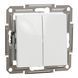 Вимикач 2-клавішний без рамки білий Asfora Schneider Electric EPH0370121 EPH0370121 фото 1