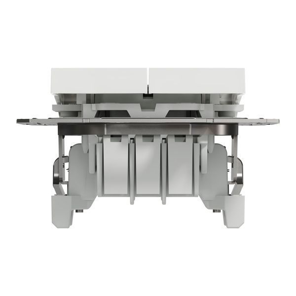 Перемикач 2-клавішний без рамки білий Asfora Schneider Electric EPH0670121 EPH0670121 фото