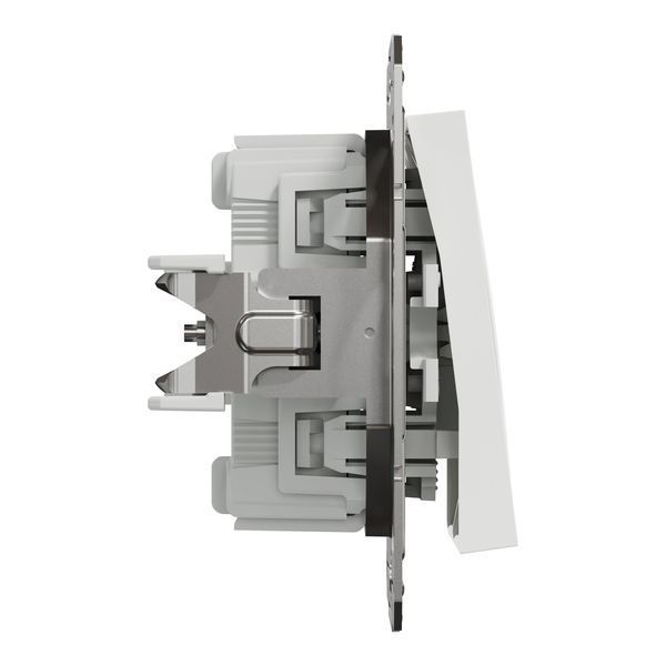 Перемикач 2-клавішний без рамки білий Asfora Schneider Electric EPH0670121 EPH0670121 фото
