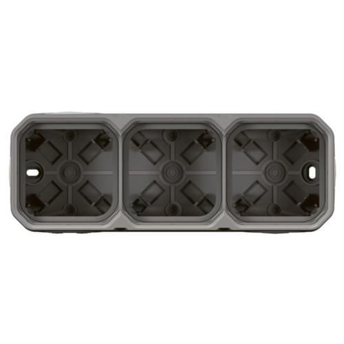 Коробка накладна 3-постова сіра IP55 Plexo Legrand 069680L 069680L фото