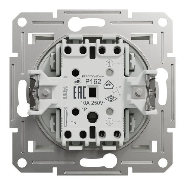 Выключатель 1-клавишный кнопочный без рамки белый Asfora Schneider Electric EPH0770121 EPH0770121 фото