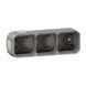 Коробка накладна 3-постова сіра IP55 Plexo Legrand 069680L 069680L фото 1