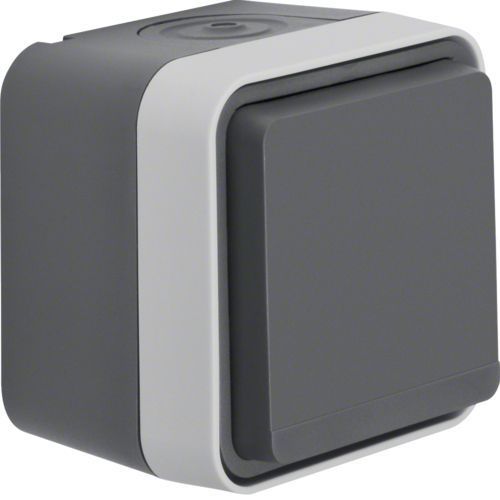 Розетка з заземленням накладна сіра IP55 W.1 Berker 47403515 47403515 фото