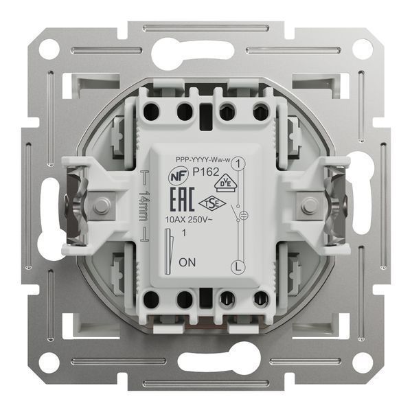 Вимикач 1-клавішний з підсвіткою без рамки білий Asfora Schneider Electric EPH1470121 EPH1470121 фото